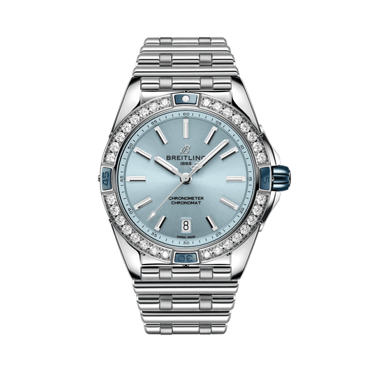 BREITLING Super Chronomat Automatic 38mm Blue dial, Stainless Steel strap - Classic Kaf