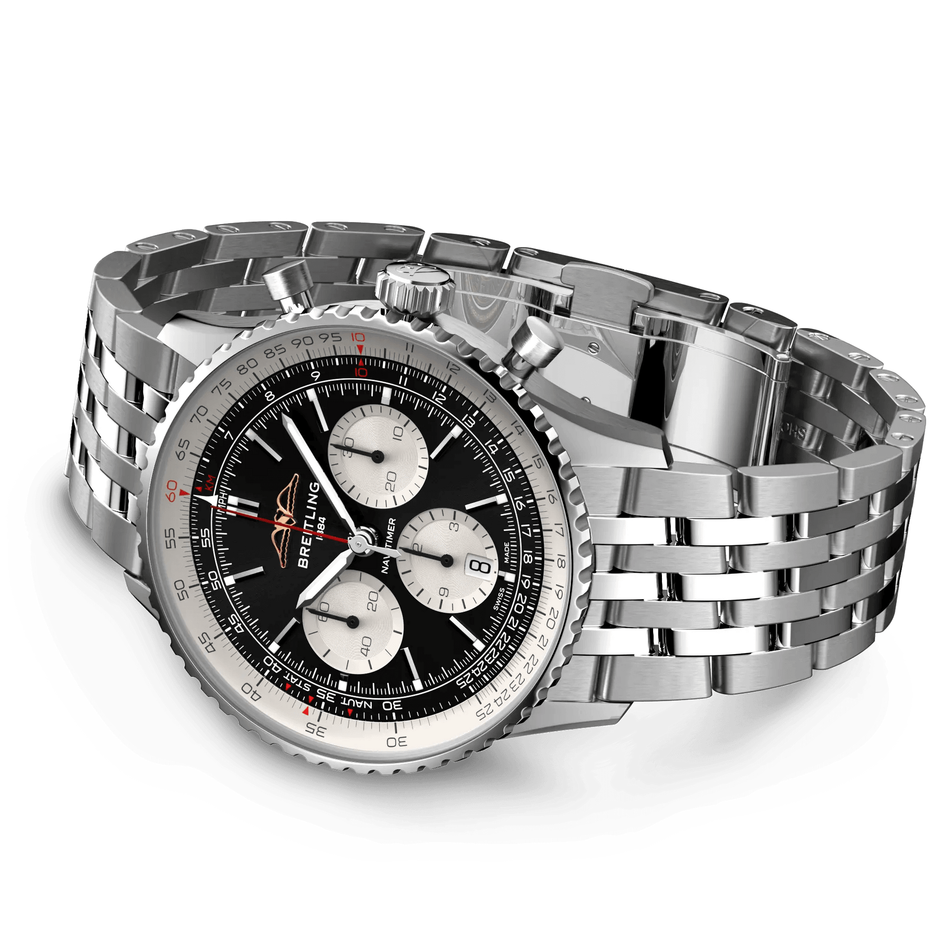 BREITLING Navitimer B01 Chronograph 43mm Stainless Steel, Black dial - Classic Kaf