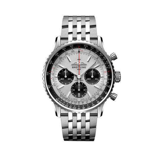 BREITLING Navitimer B01 Chronograph 43mm Stainless Steel, Silver dial - Classic Kaf