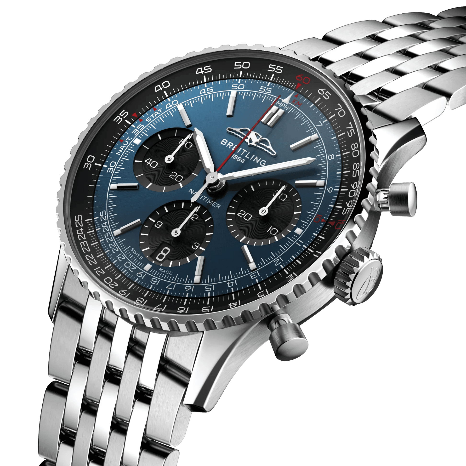 BREITLING Navitimer B01 Chronograph 41mm Stainless Steel, Blue dial - Classic Kaf