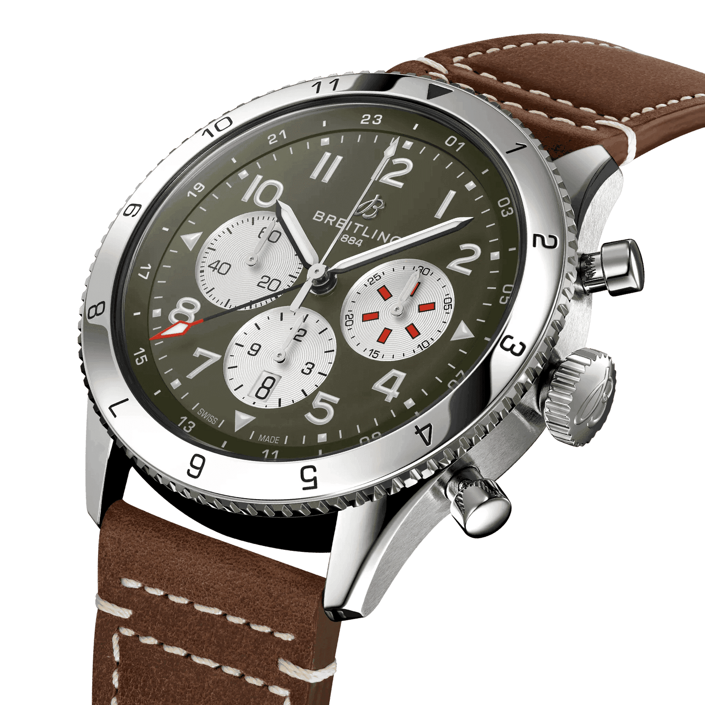 BREITLING Super AVI B04 Chronograph GMT 46 Curtiss Warhawk - Classic Kaf