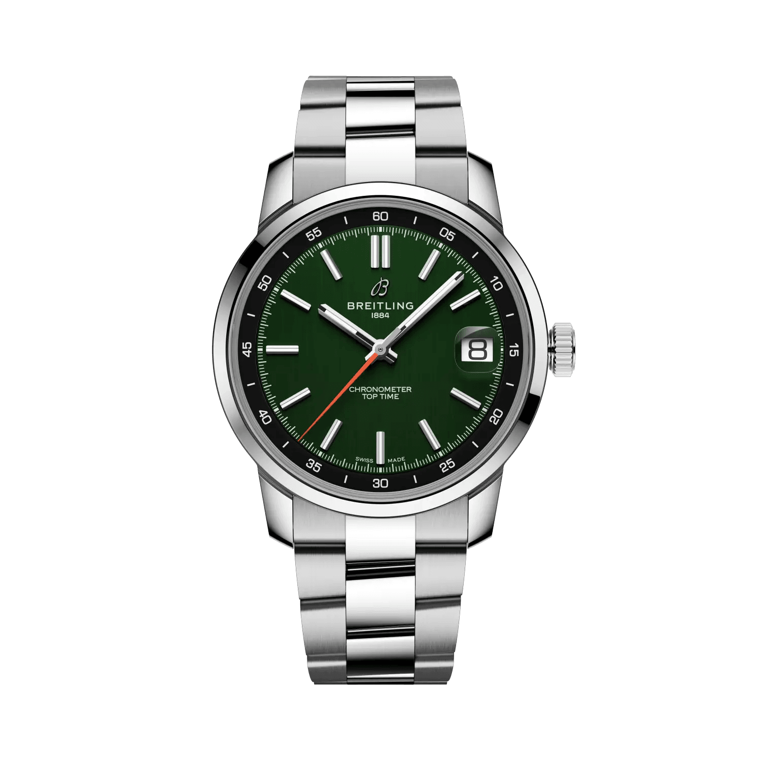 BREITLING Top Time B31, Stainless Steel case & strap, Green dial
