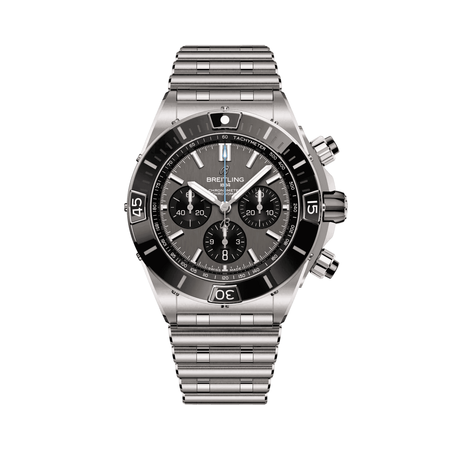BREITLING Super Chronomat B01 44mm, Titanium, Grey dial - Classic Kaf