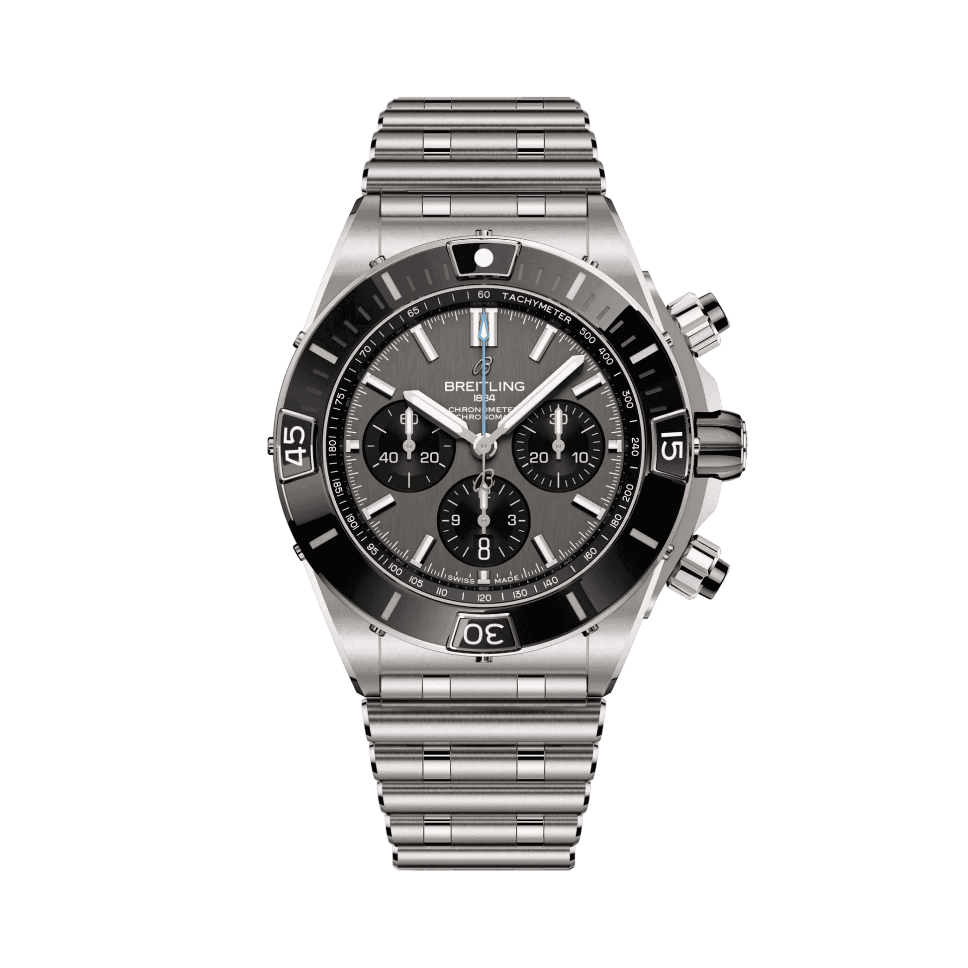 BREITLING Super Chronomat B01 44mm, Titanium, Grey dial - Classic Kaf