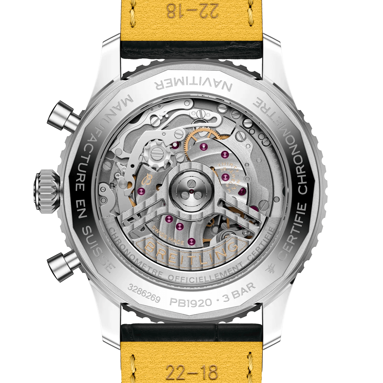 BREITLING Navitimer B19 Chronograph 43 Perpetual Calendar, Stainless steel & Platinum, Blue dial - Classic Kaf