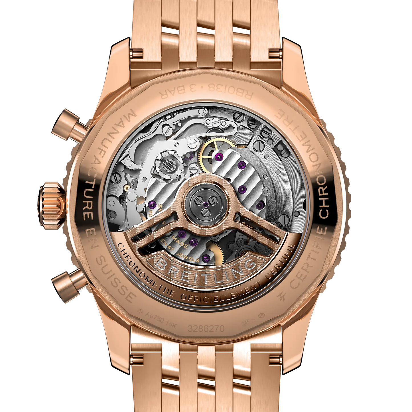 BREITLING Navitimer B01 Chronograph 43mm Red Gold, Black dial