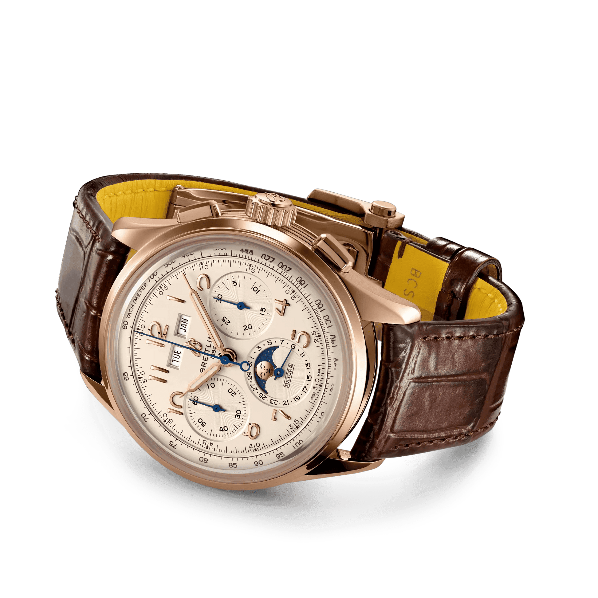 BREITLING Premier B25 Datora 42mm, Red Gold, Champagne dial - Classic Kaf