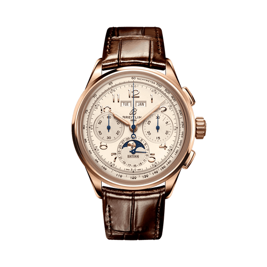 BREITLING Premier B25 Datora 42mm, Red Gold, Champagne dial - Classic Kaf