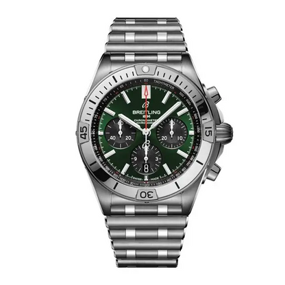 BREITLING Chronomat B01 42mm Stainless Steel, Green dial