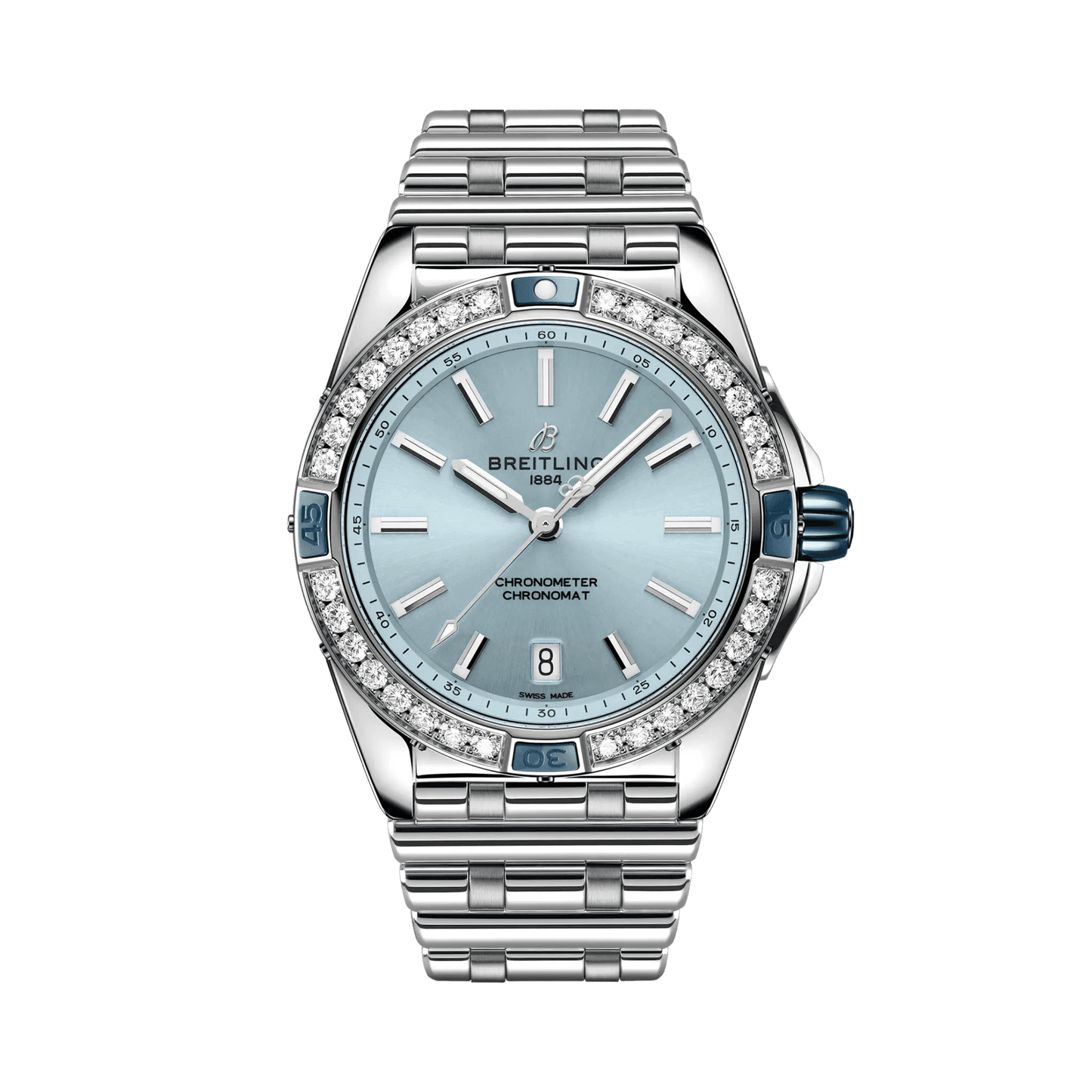 BREITLING Super Chronomat Automatic 38mm Blue dial, Stainless Steel strap - Classic Kaf