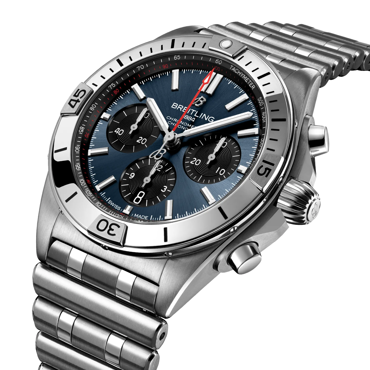 BREITLING Chronomat B01 42mm Stainless Steel,  Blue dial