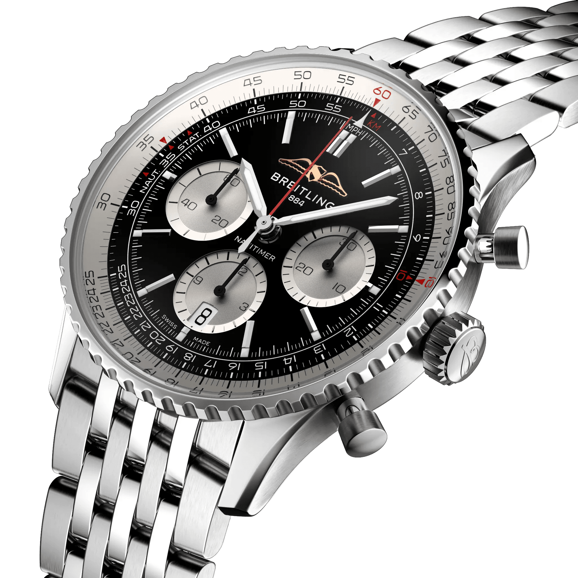 BREITLING Navitimer B01 Chronograph 43mm Stainless Steel, Black dial - Classic Kaf