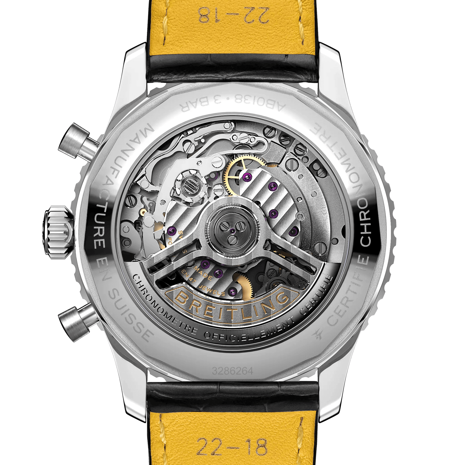 BREITLING Navitimer B01 Chronograph 43mm Stainless Steel case, Leather strap, Green dial - Classic Kaf