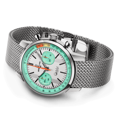 BREITLING Top Time B01 Fausto Coppi, 41mm Stainless Steel, White dial - Classic Kaf