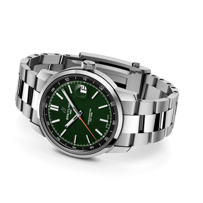 BREITLING Top Time B31, Stainless Steel case & strap, Green dial