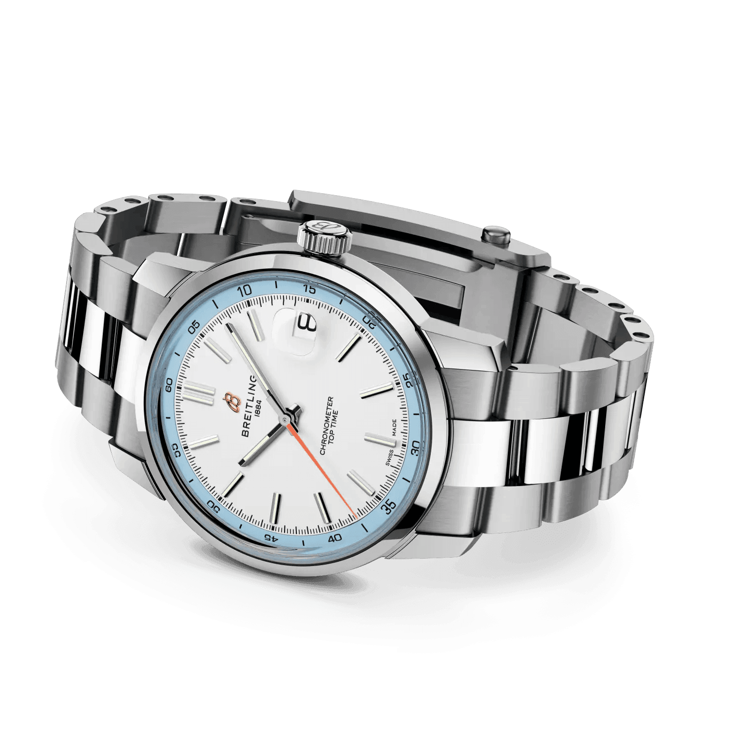 BREITLING Top Time B31, 38mm Stainless Steel, White dial - Classic Kaf