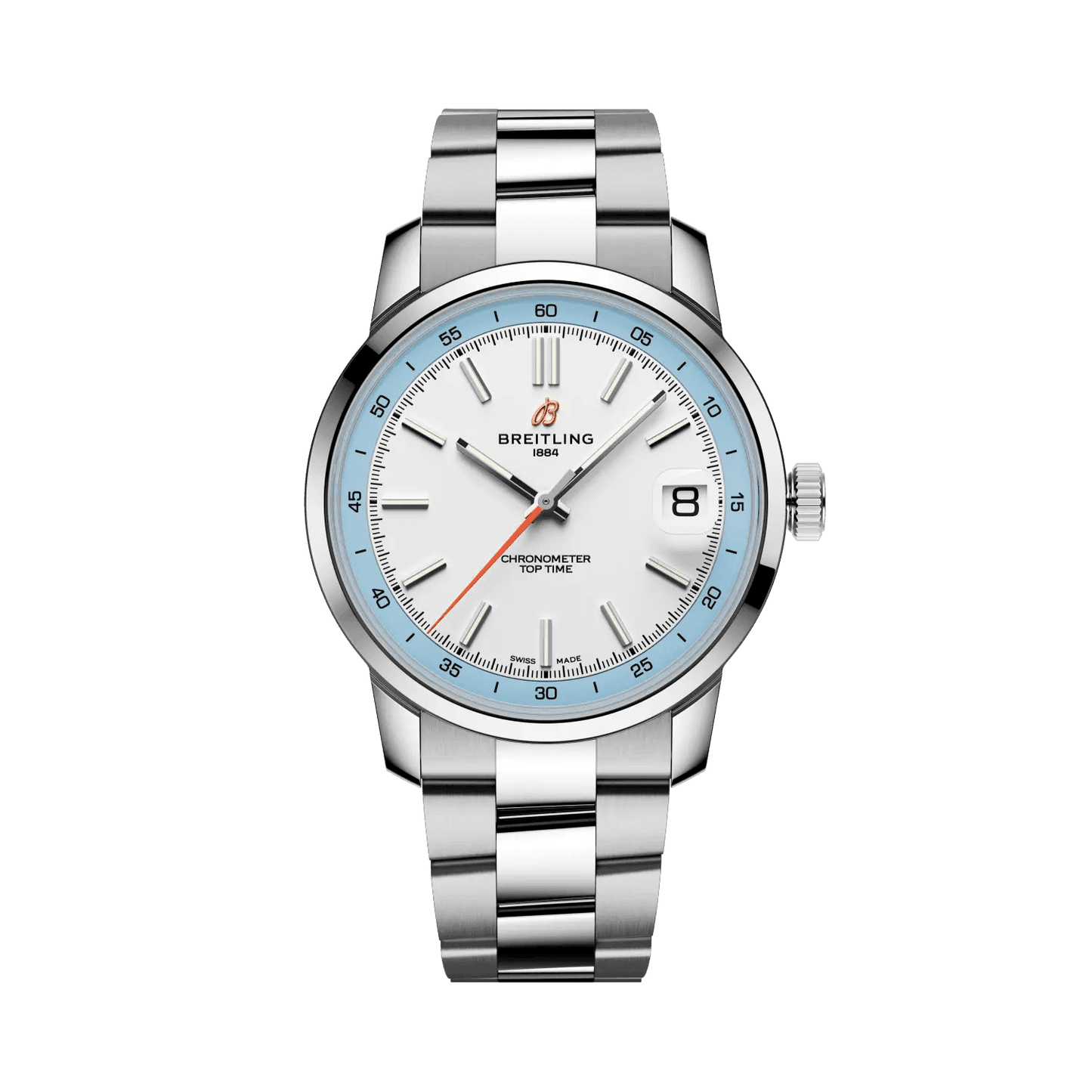 BREITLING Top Time B31, 38mm Stainless Steel, White dial - Classic Kaf