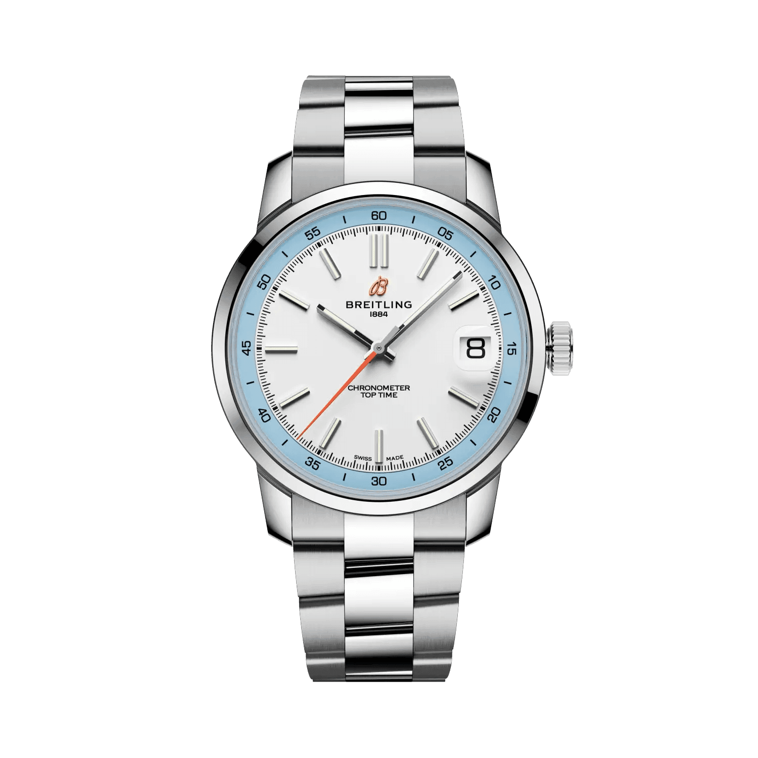 BREITLING Top Time B31, 38mm Stainless Steel, White dial - Classic Kaf