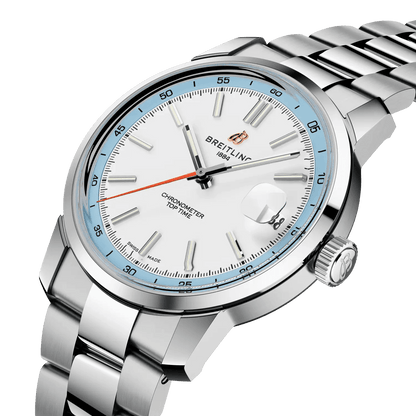 BREITLING Top Time B31, 38mm Stainless Steel, White dial - Classic Kaf