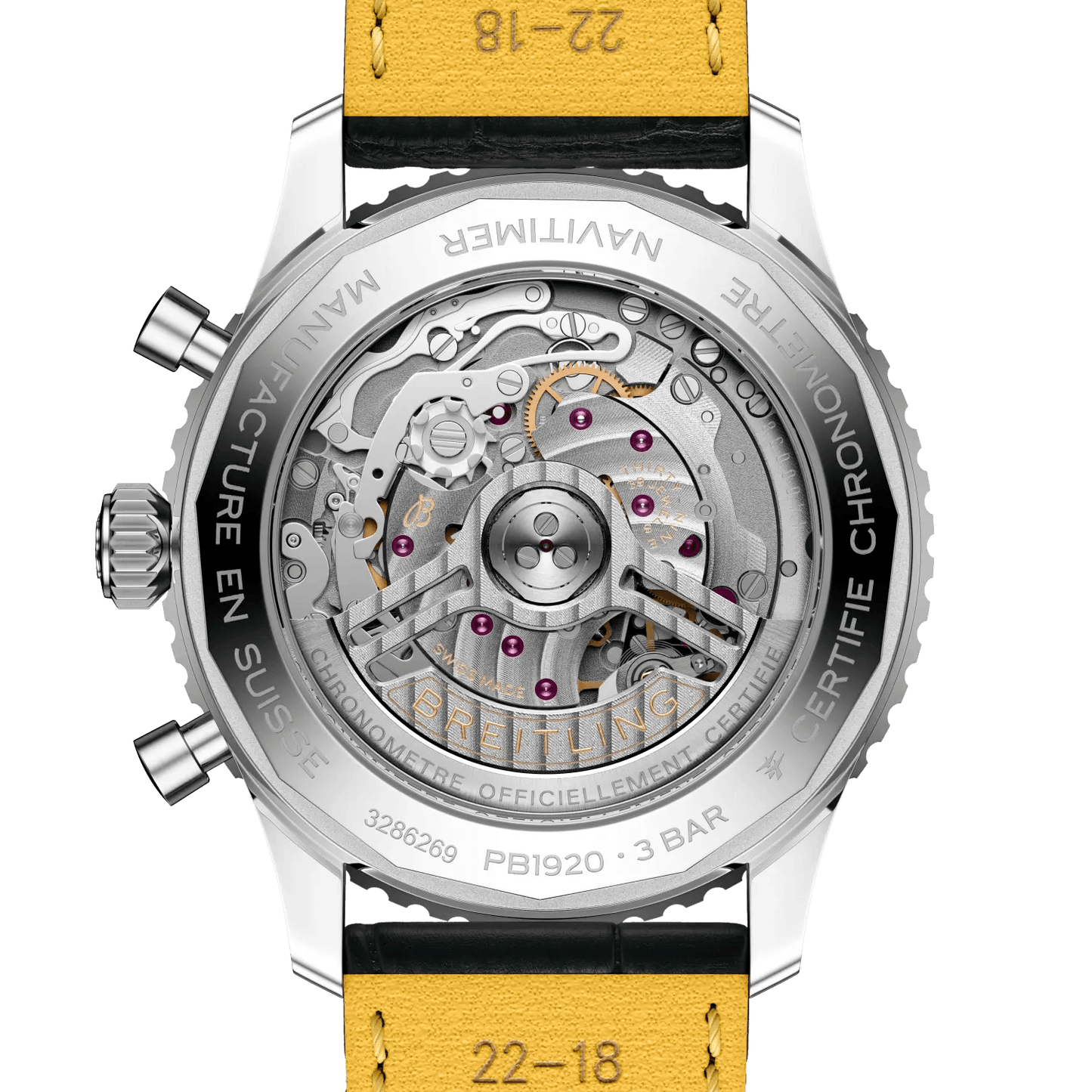 BREITLING Navitimer&nbsp;B19 Chronograph 43 Perpetual Calendar, Stainless steel & Platinum, Blue dial - Classic Kaf