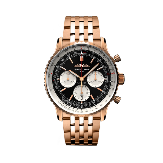 BREITLING Navitimer B01 Chronograph 43mm Red Gold, Black dial