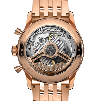 BREITLING Navitimer B01 Chronograph 41mm Red Gold, Silver dial